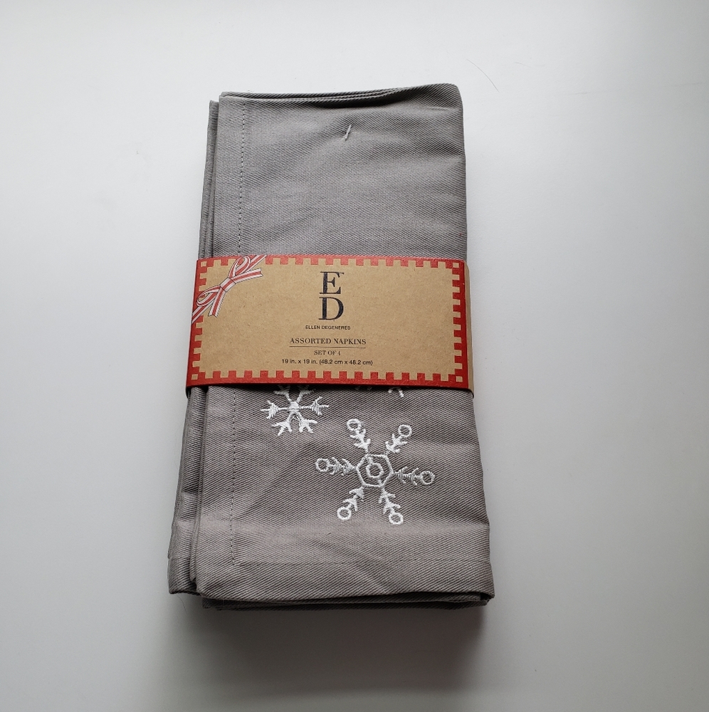 Snowflake cotton napkins